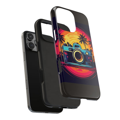 Retro Camera Sunset Tough Phone Case