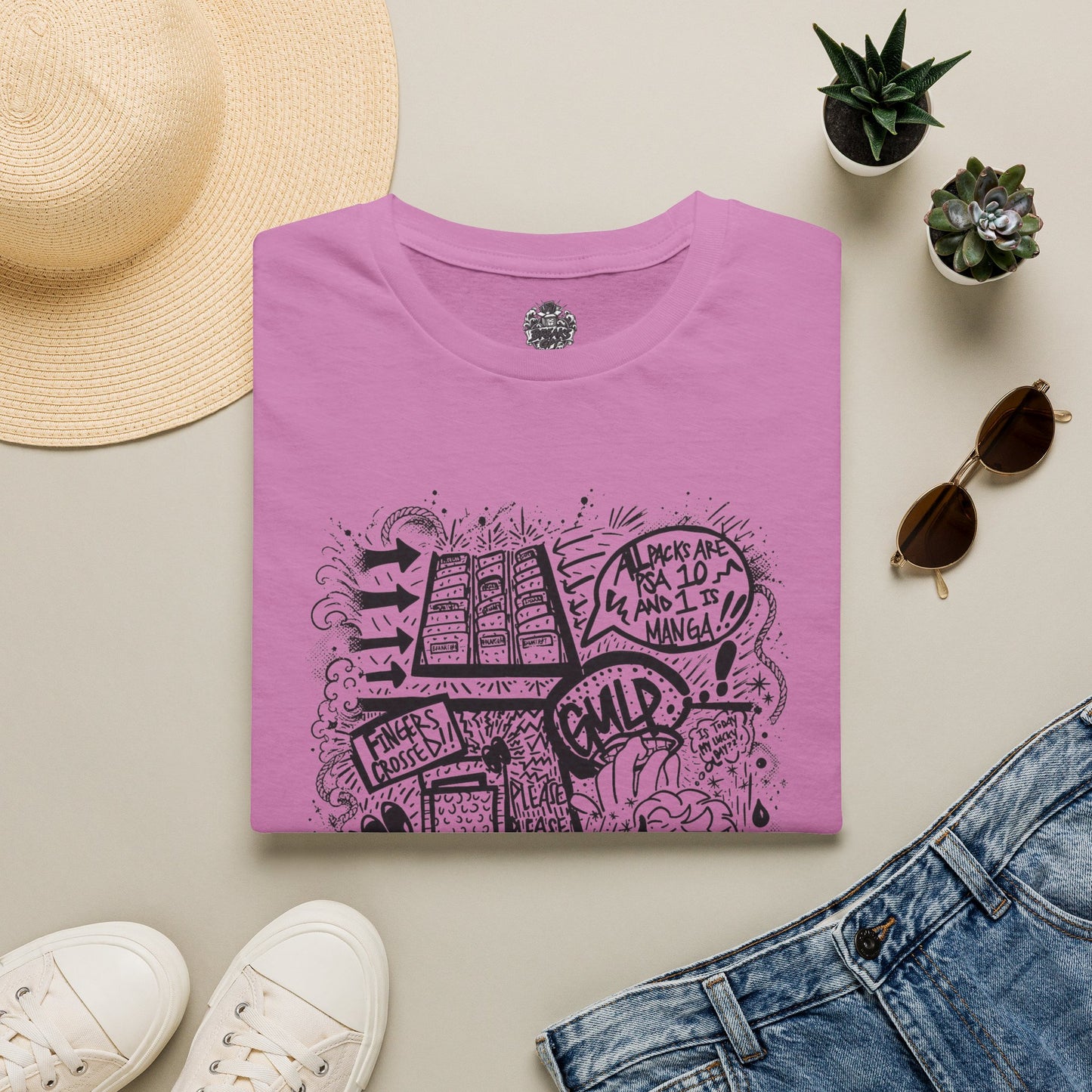 BreaksGPT Manga Card Breaker T-Shirt | Pirate Trading Card Graphic Tee