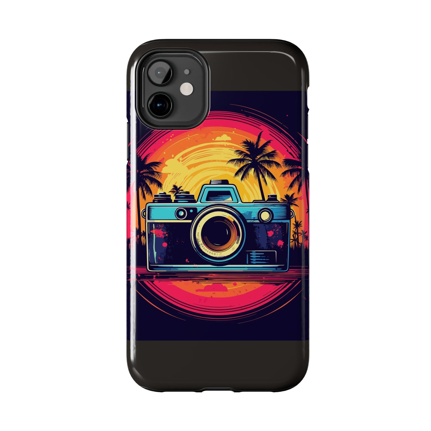 Retro Camera Sunset Tough Phone Case
