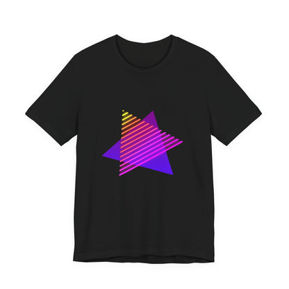 Neon Star synthwave soft Bella Canvas unisex tee