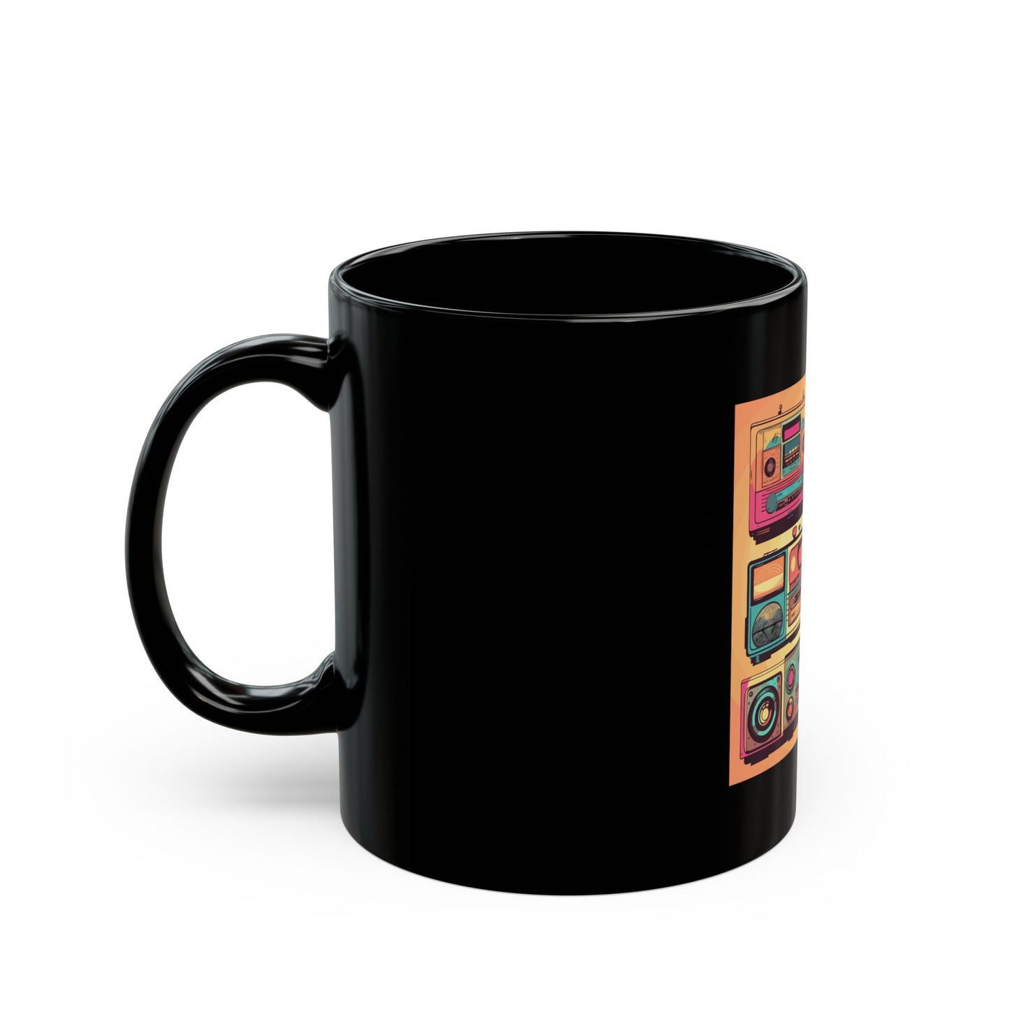 Boombox Collection Black Mug