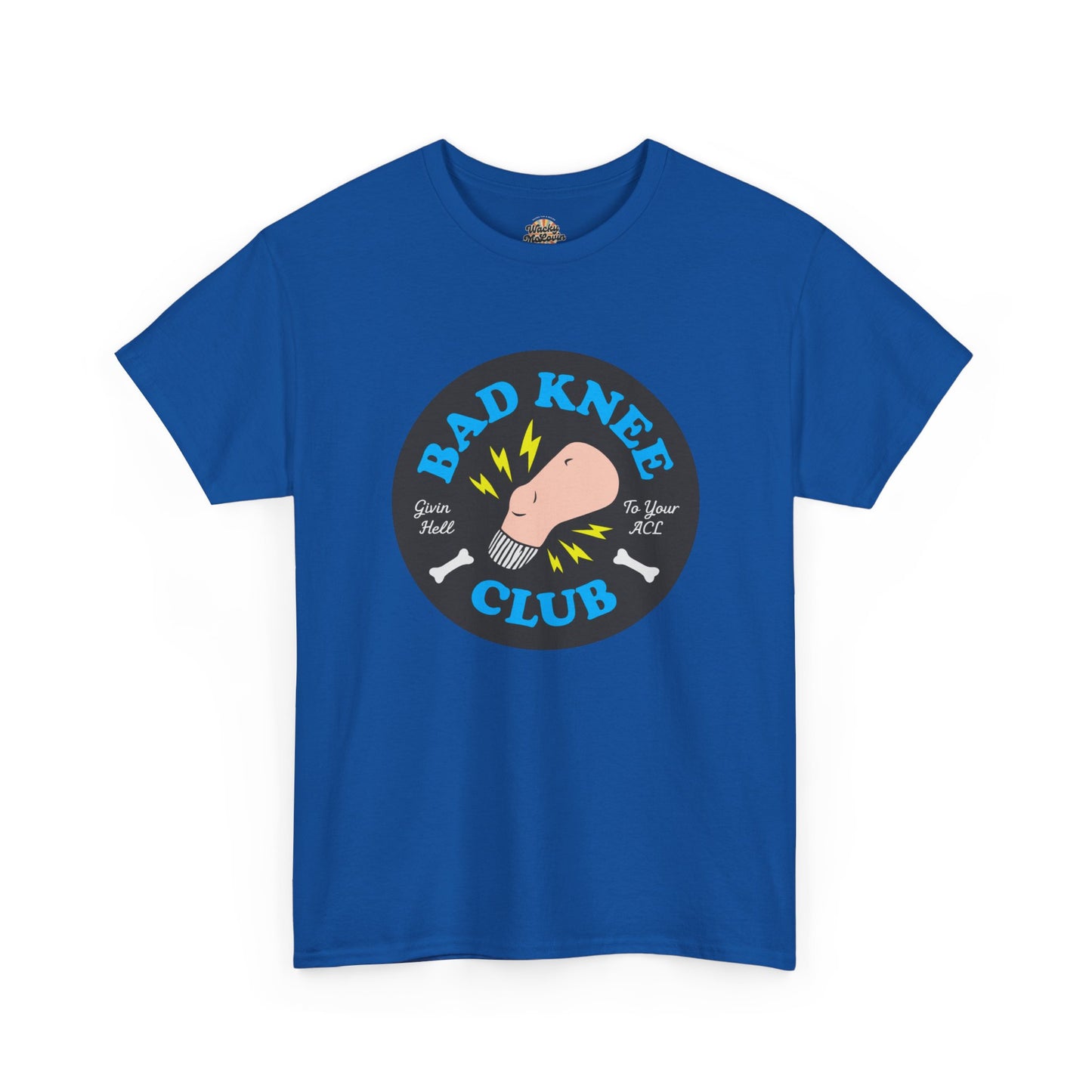 Bad Knee Club T-Shirt | Funny Knee Pain Illustration, Medical Humor Tee