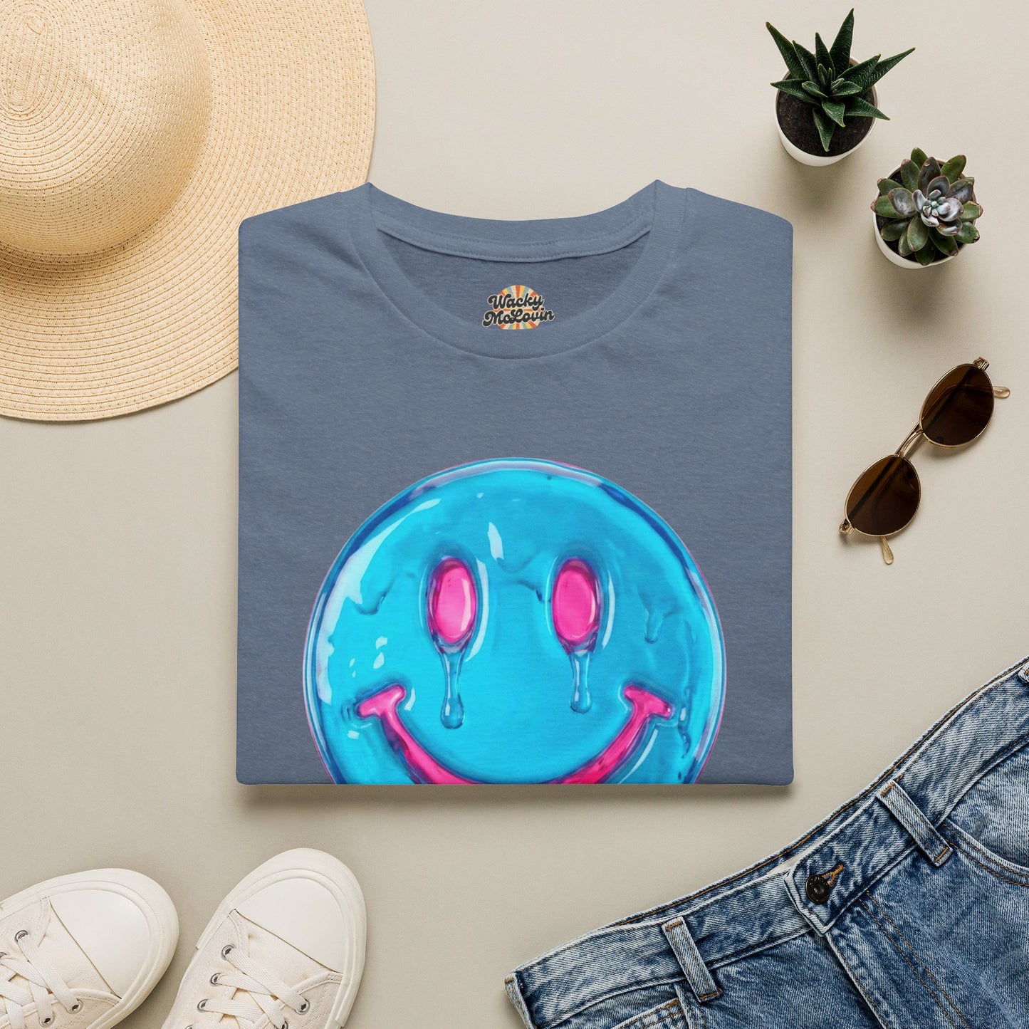 Melted Smile Vaporwave Tee