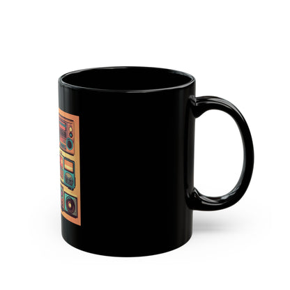 Boombox Collection Black Mug