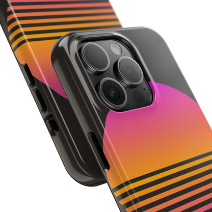 Sunset Grid Tough Phone Case