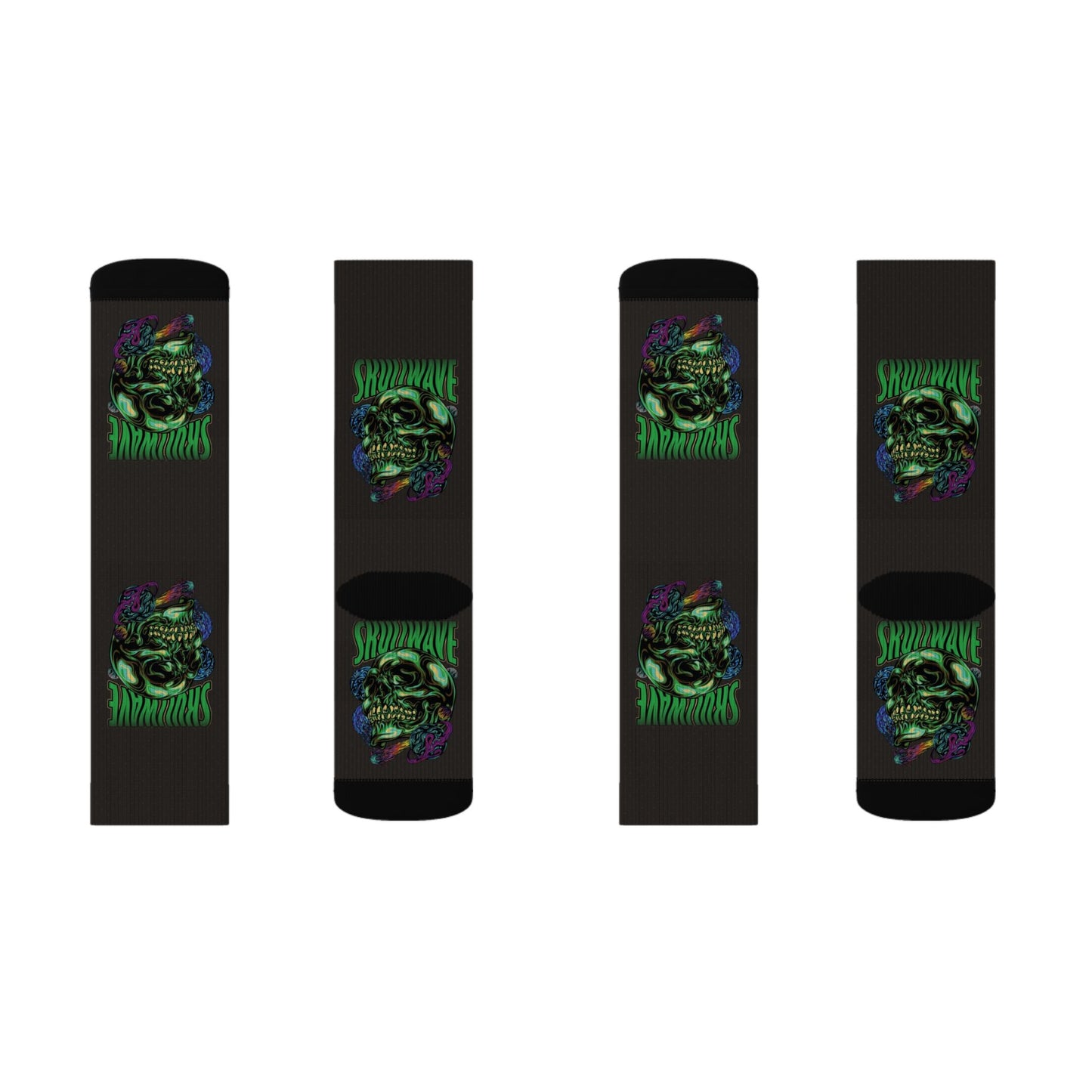 Skullwave Crew Socks
