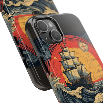 Tall Ship Storm Tough Phone Case