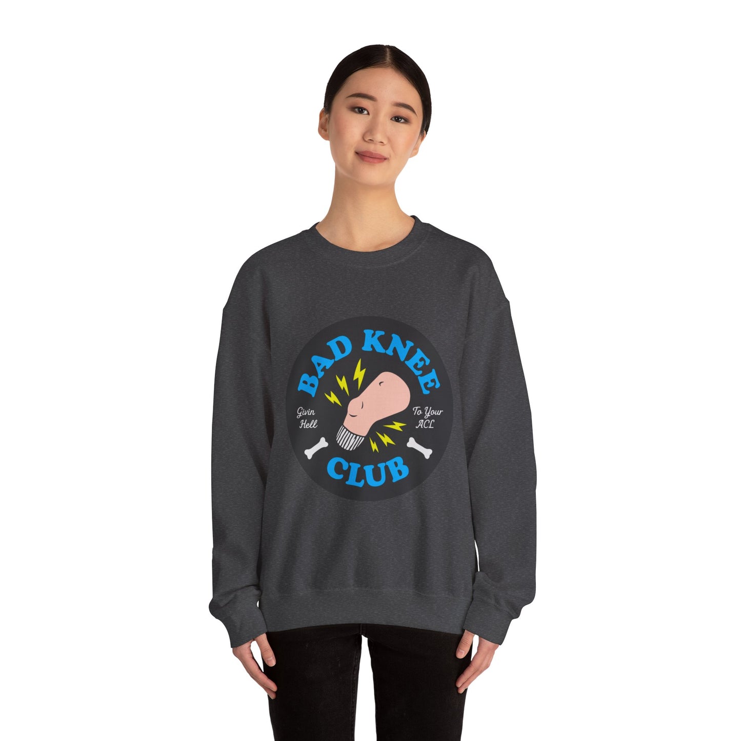 Bad Knee Club sweatshirt | Funny knee pain graphic crewneck