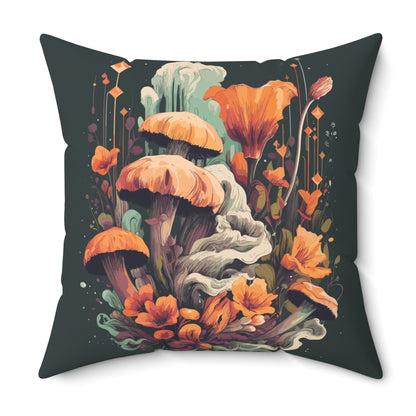 Midnight Garden Throw Pillow