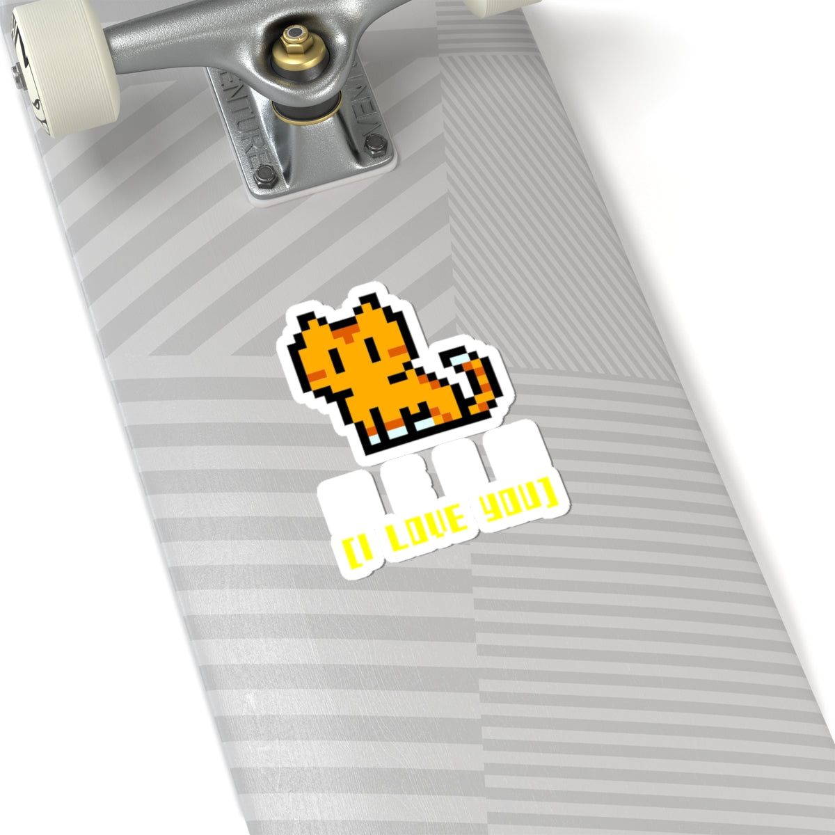 MEOW (I Love You) Kiss-Cut Sticker