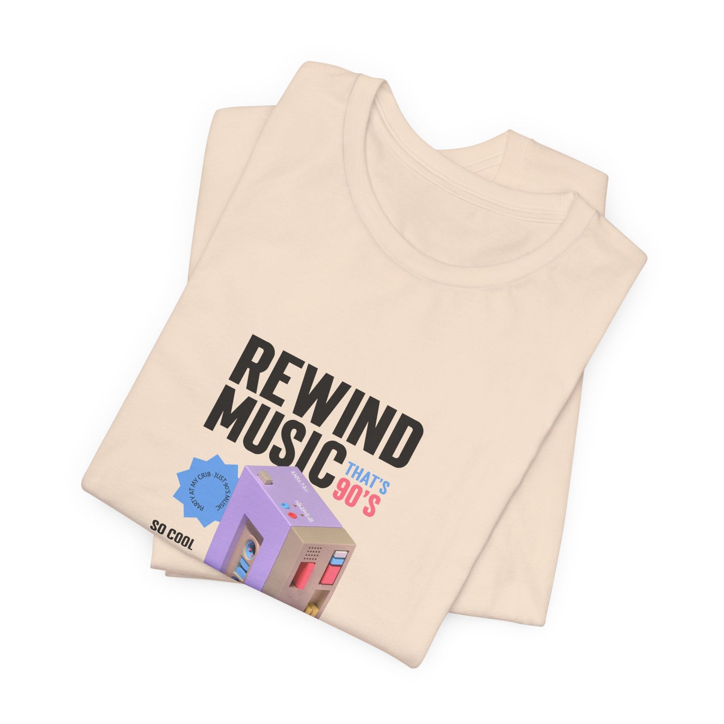 Rewind Music Cassette Tee