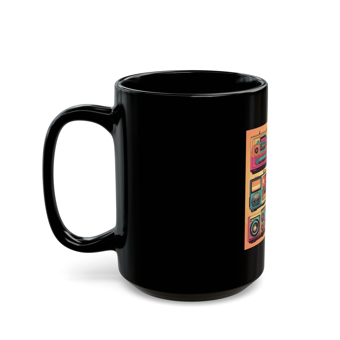 Boombox Collection Black Mug