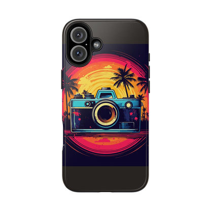 Retro Camera Sunset Tough Phone Case