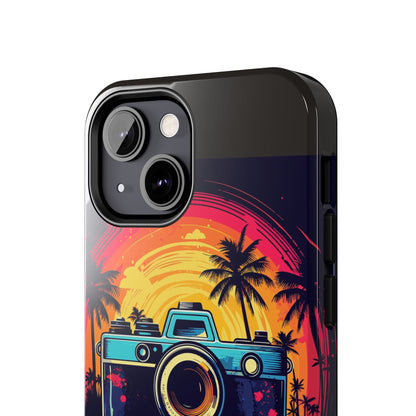 Retro Camera Sunset Tough Phone Case