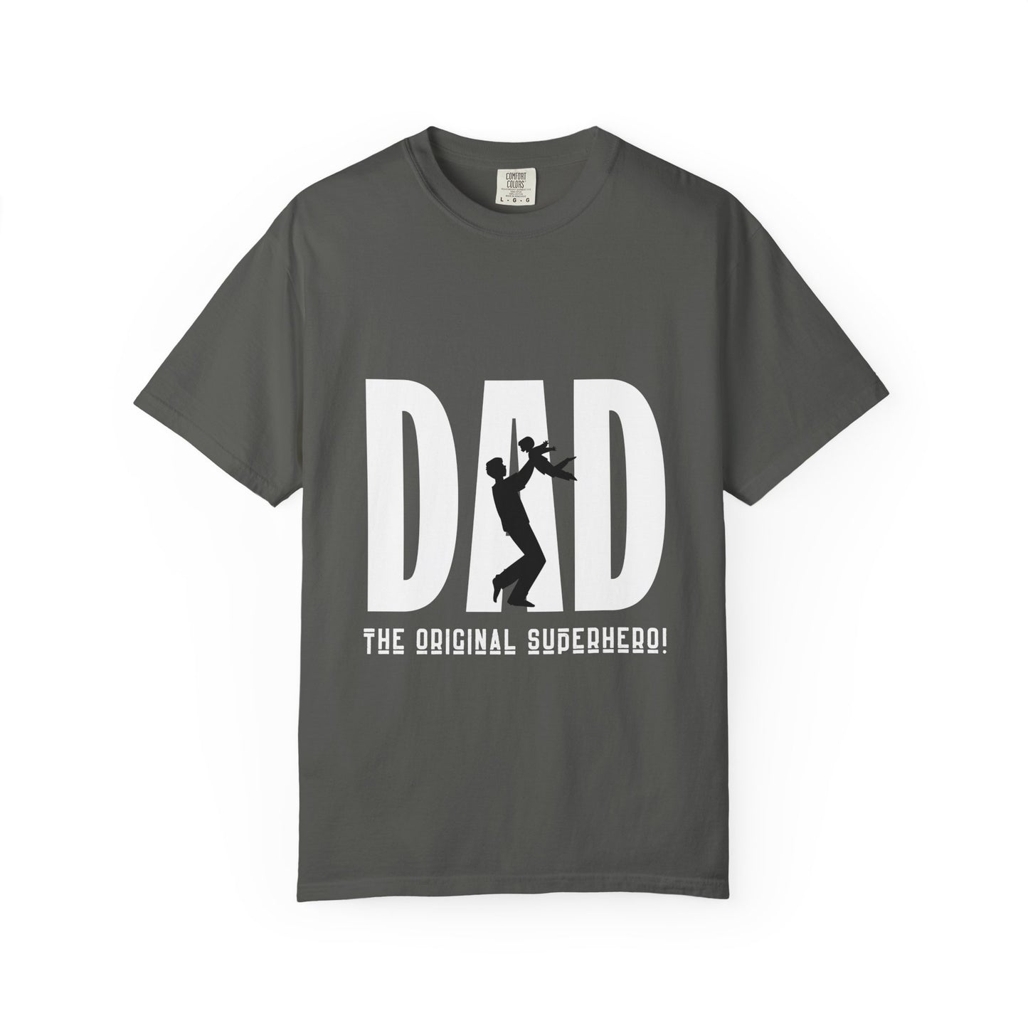 DAD The Original Superhero Shirt | Heavyweight Vintage Style Dad Tee | Perfect Father’s Day Gift