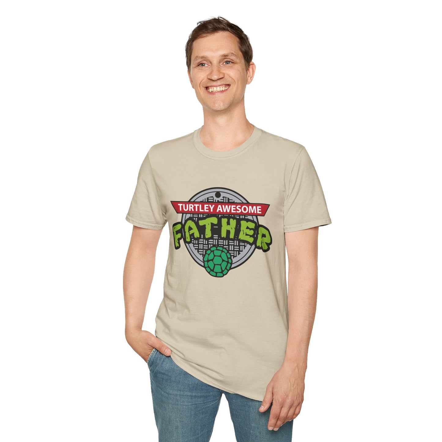 Turtley Awesome Father Tee