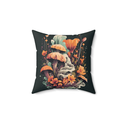Midnight Garden Throw Pillow