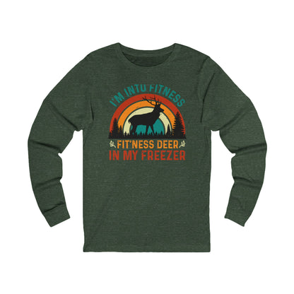 Fit'ness Deer In My Freezer Long Sleeve Tee