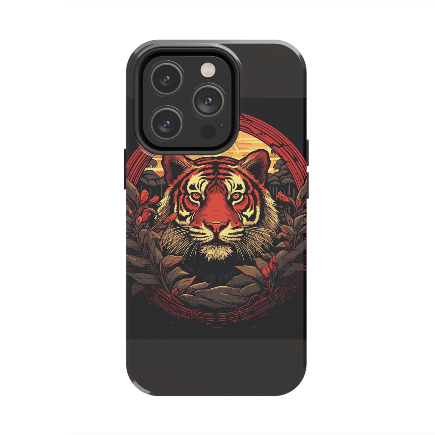 Tiger Wreath Tough Phone Case