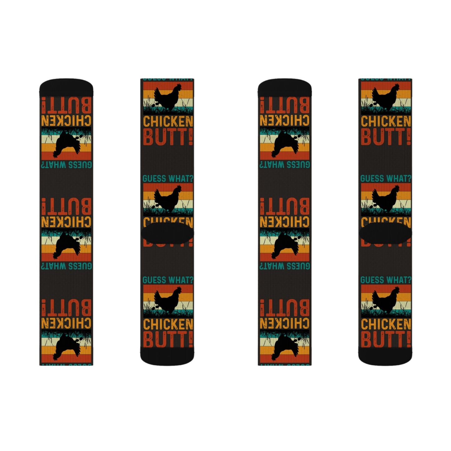 Guess What? Chicken Butt! Crew Socks