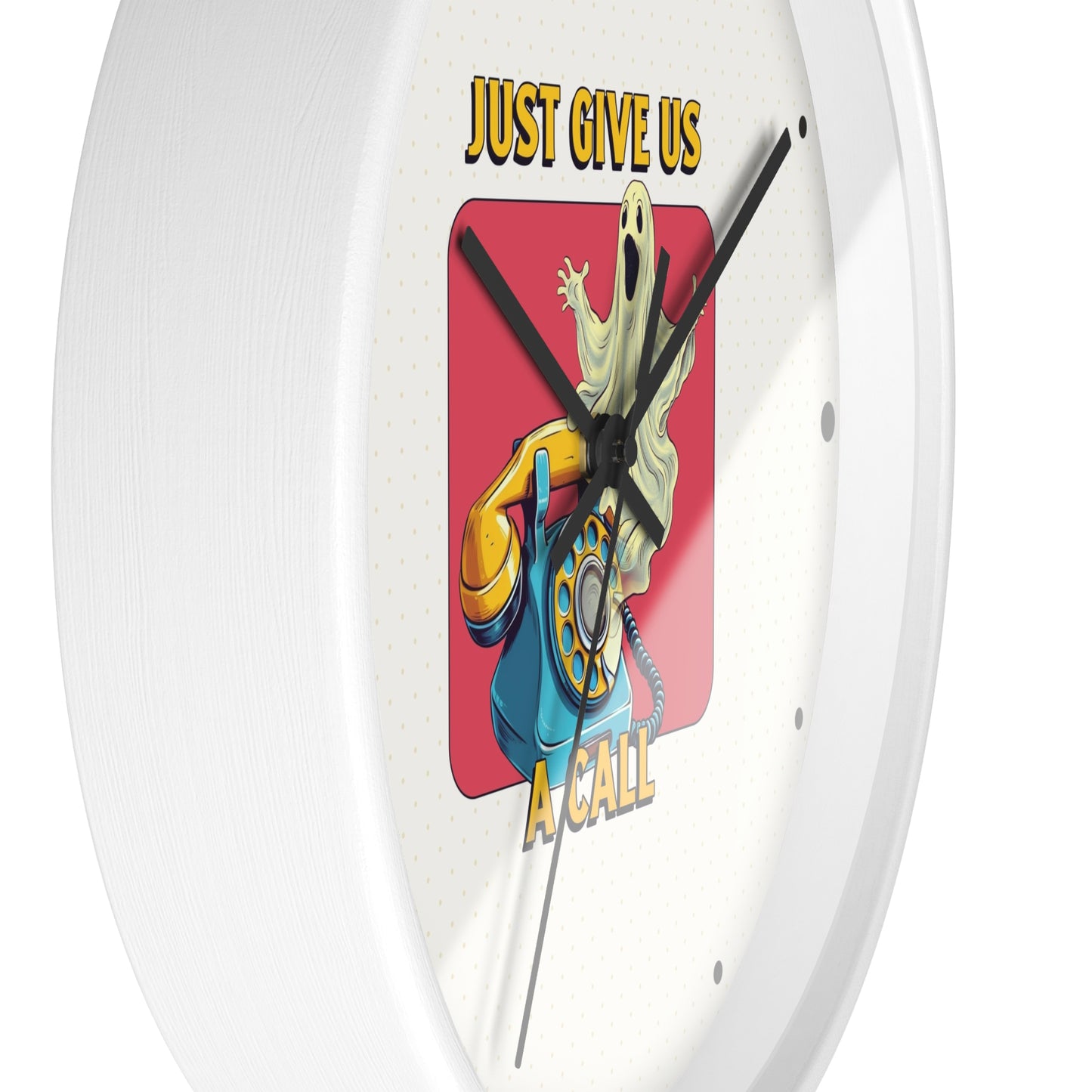 Just Give Us a Call Wall Clock