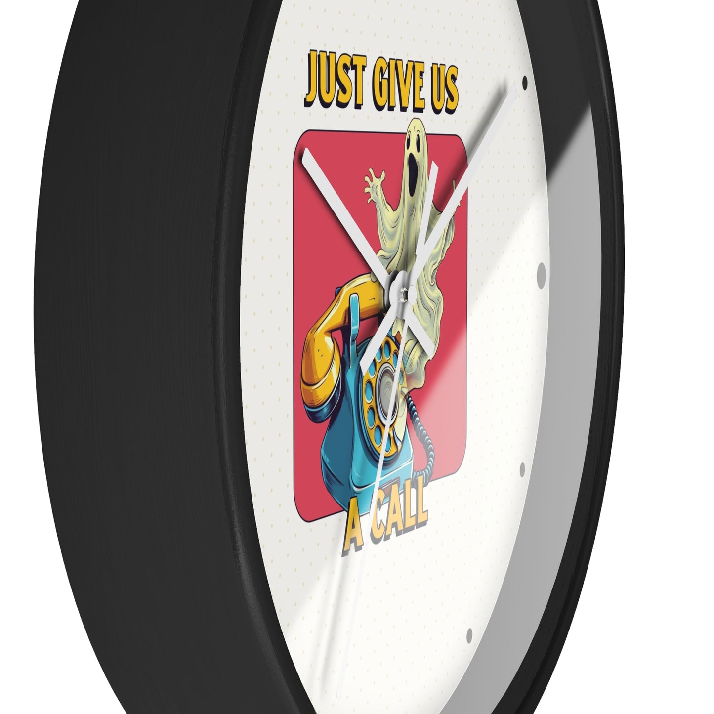 Just Give Us a Call Wall Clock