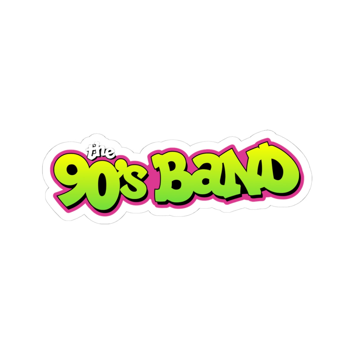 The 90's Band Sticker