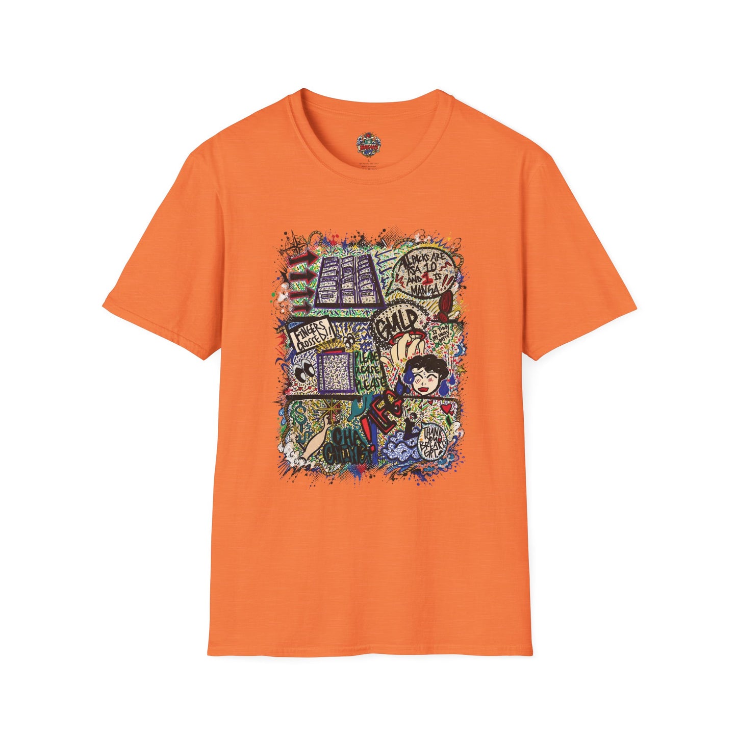 BreaksGPT Manga Card Breaker T-Shirt | Pirate Trading Card Graphic Tee Color Version