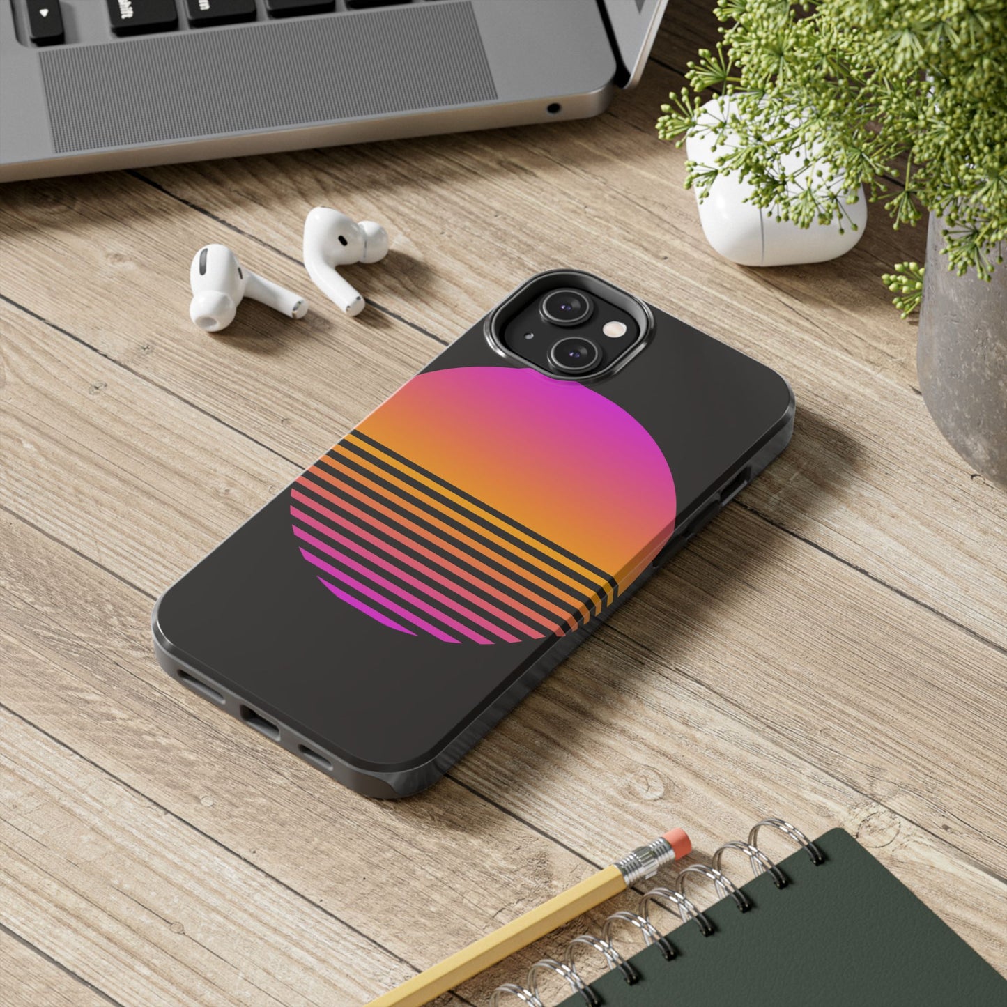 Sunset Grid Tough Phone Case