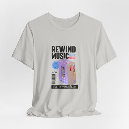 Rewind Music Cassette Tee