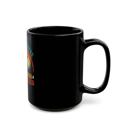 Fit'ness Deer In My Freezer Black Coffee Mug