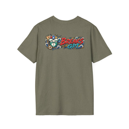 BreaksGPT Manga Card Breaker T-Shirt | Pirate Trading Card Graphic Tee Color Version