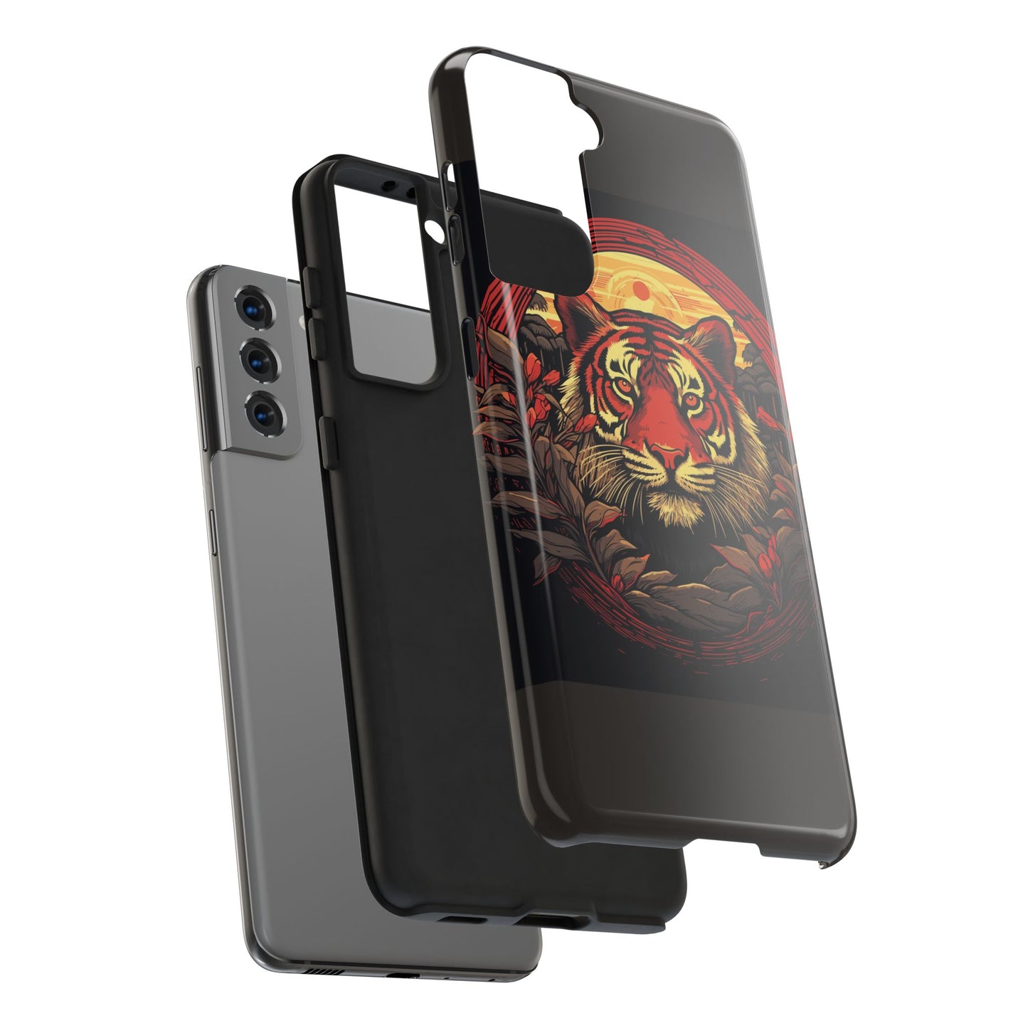 Tiger Wreath Tough Phone Case