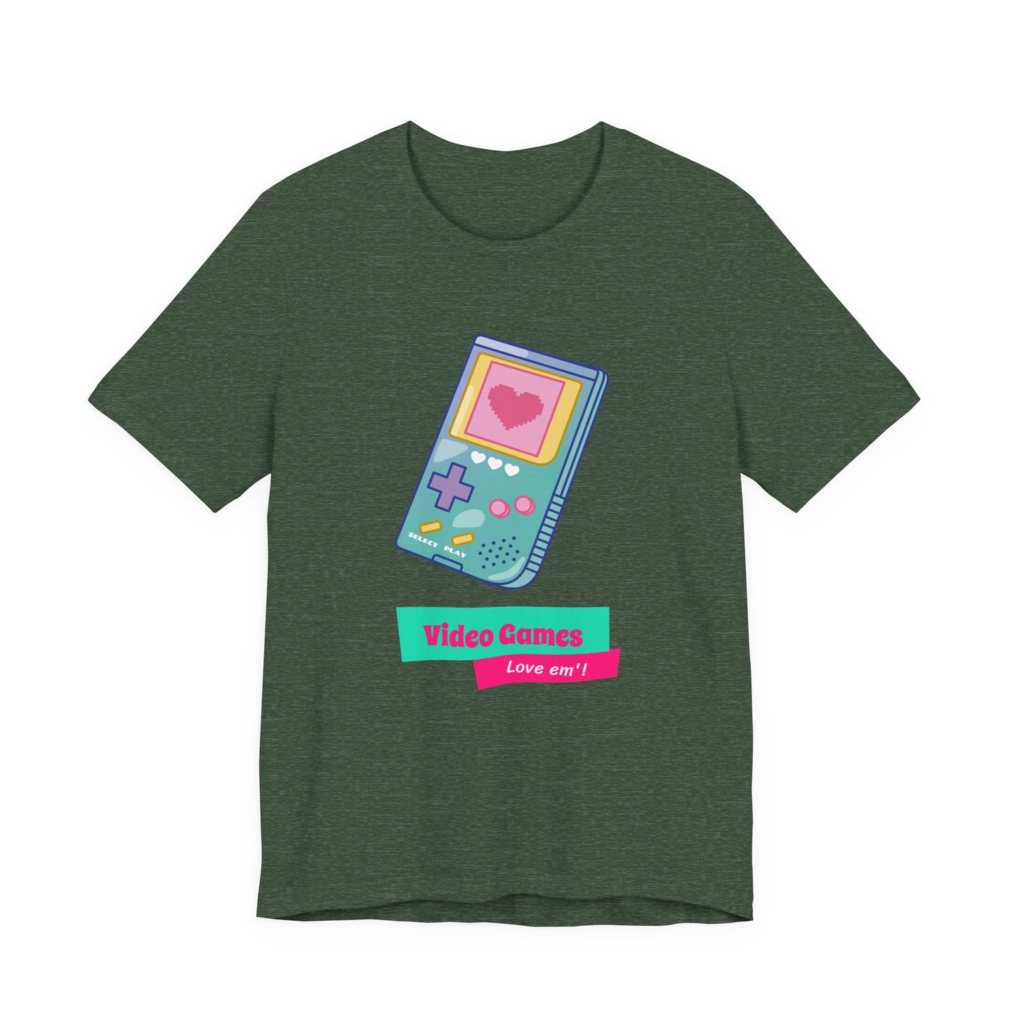 Video Games Love Em Handheld Tee