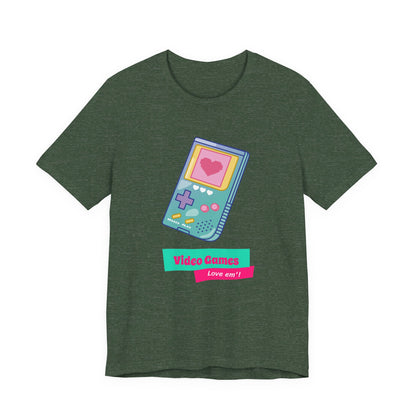 Video Games Love Em Handheld Tee