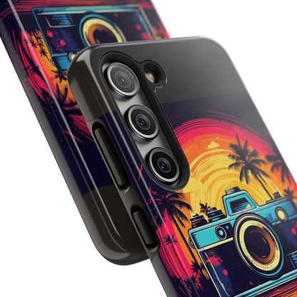 Retro Camera Sunset Tough Phone Case