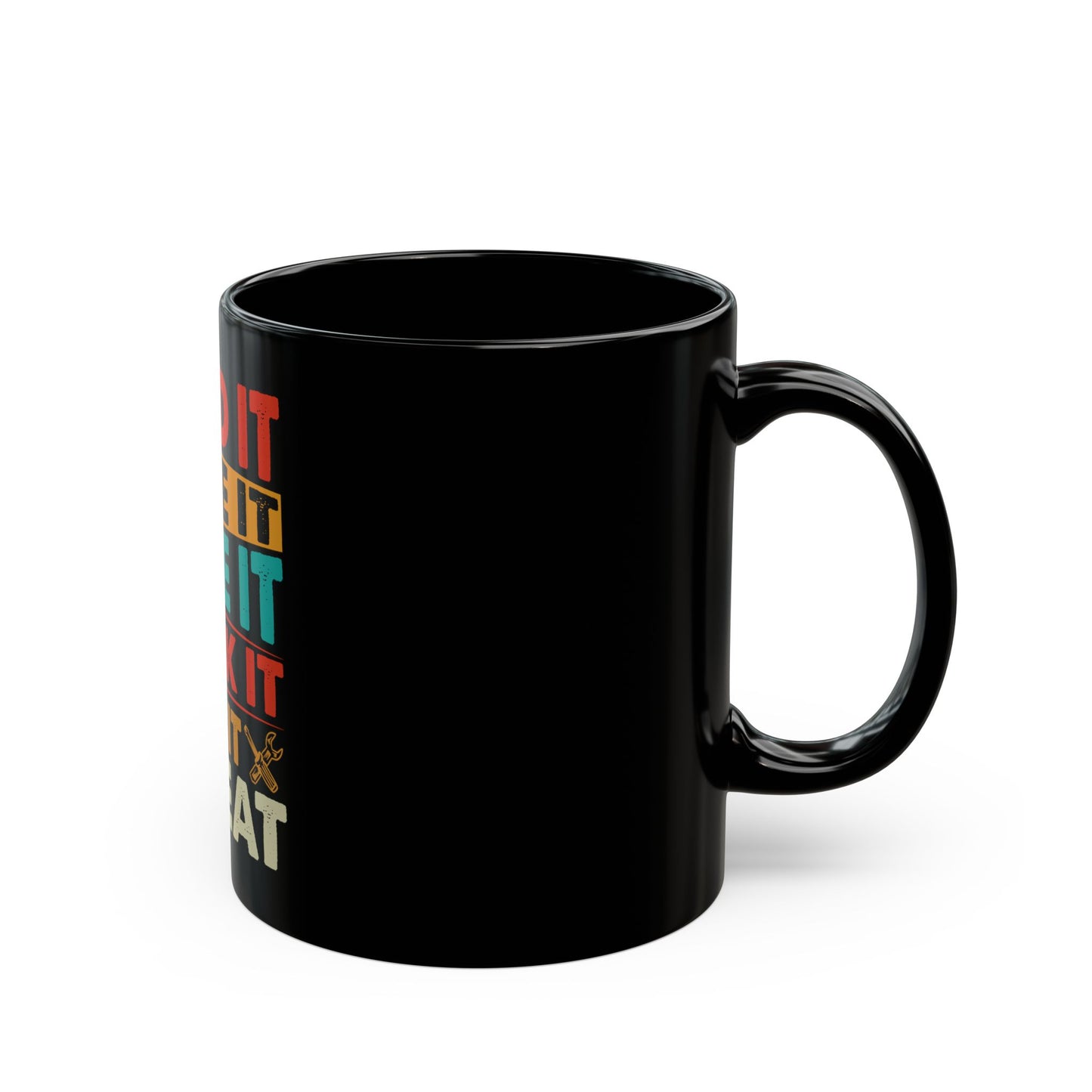 Build It Tune It Race It Black Coffee Mug