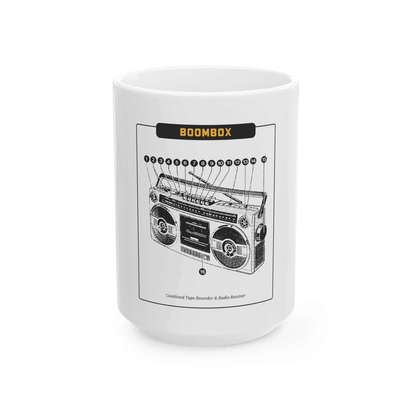 Boombox Blueprint Mug