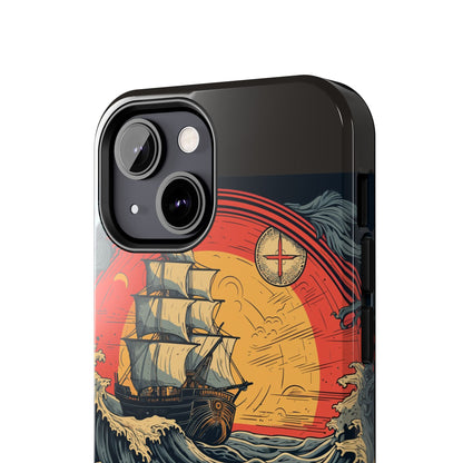 Tall Ship Storm Tough Phone Case