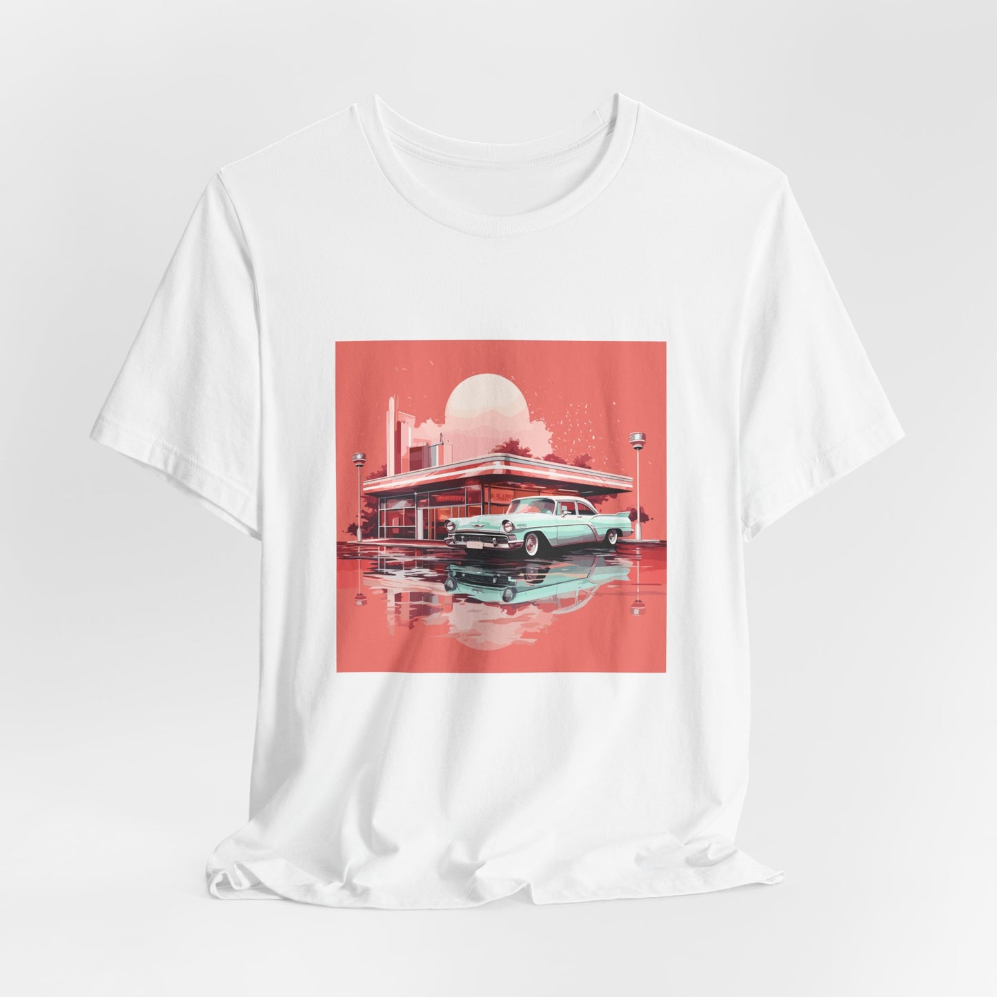 Chrome & Neon Diner Tee