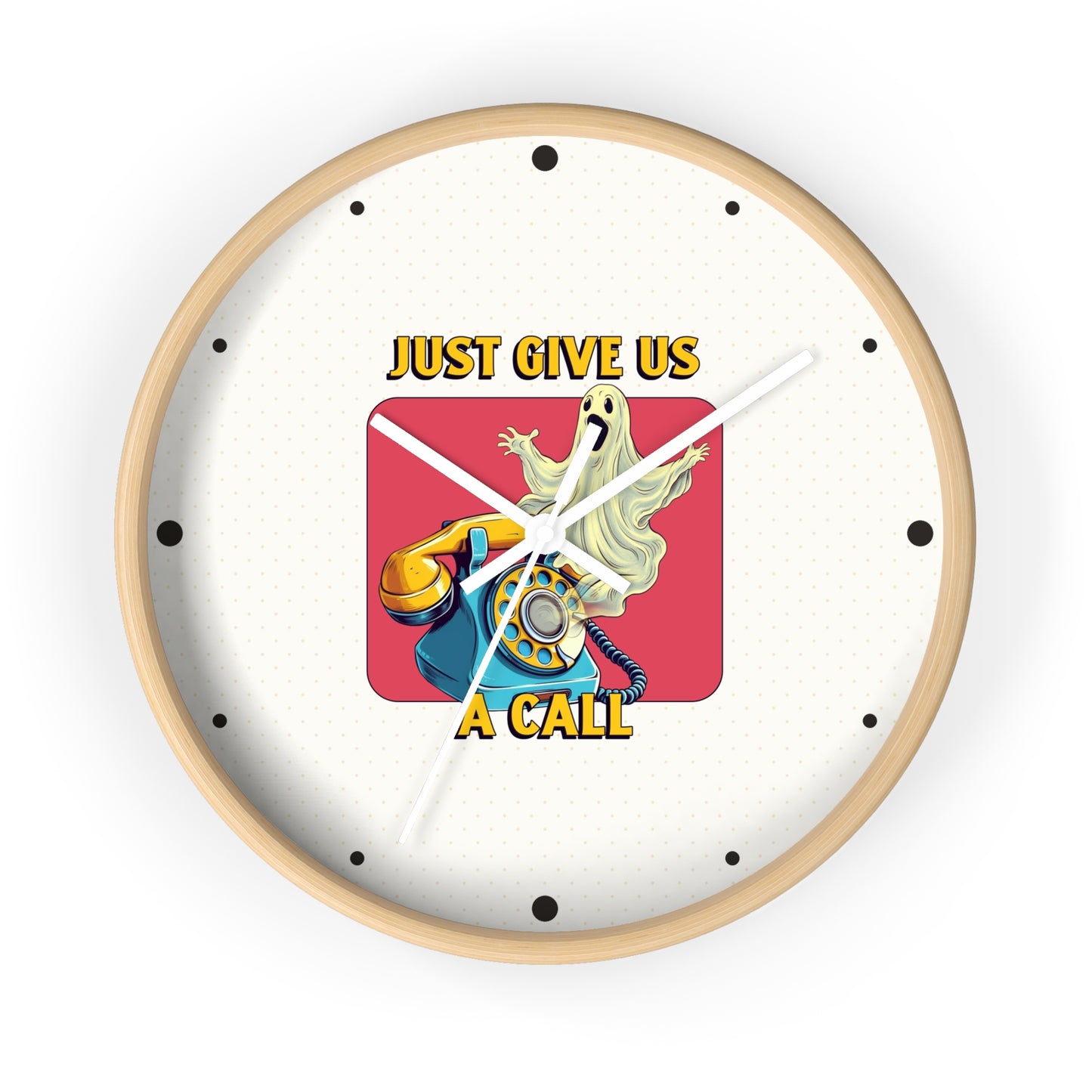 Just Give Us a Call Wall Clock