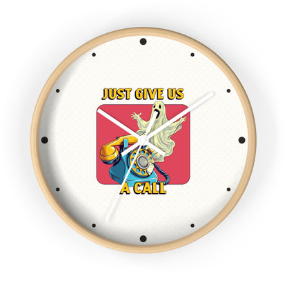 Just Give Us a Call Wall Clock
