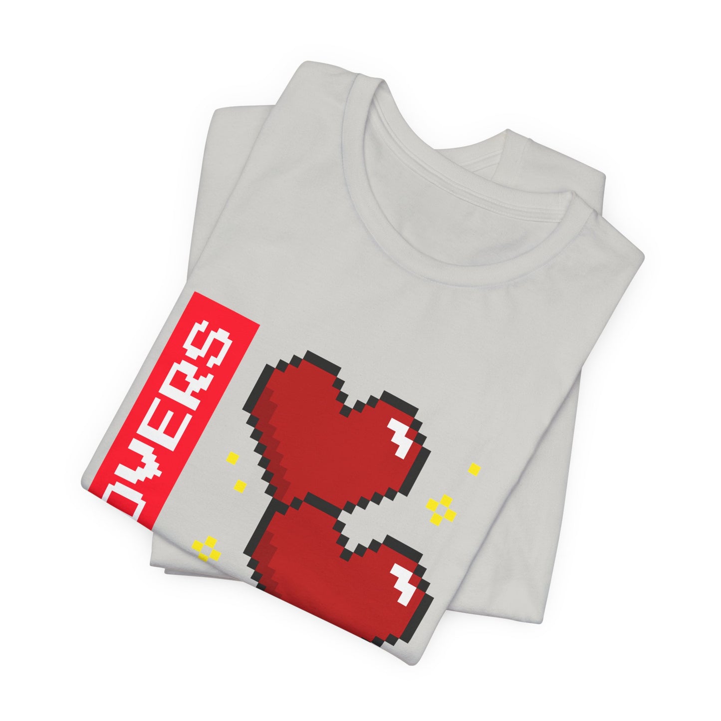 Lovers Press Start Pixel Hearts Tee