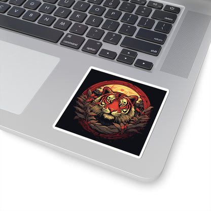 Tiger Wreath Sticker