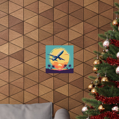 Jet Set Square Art Print