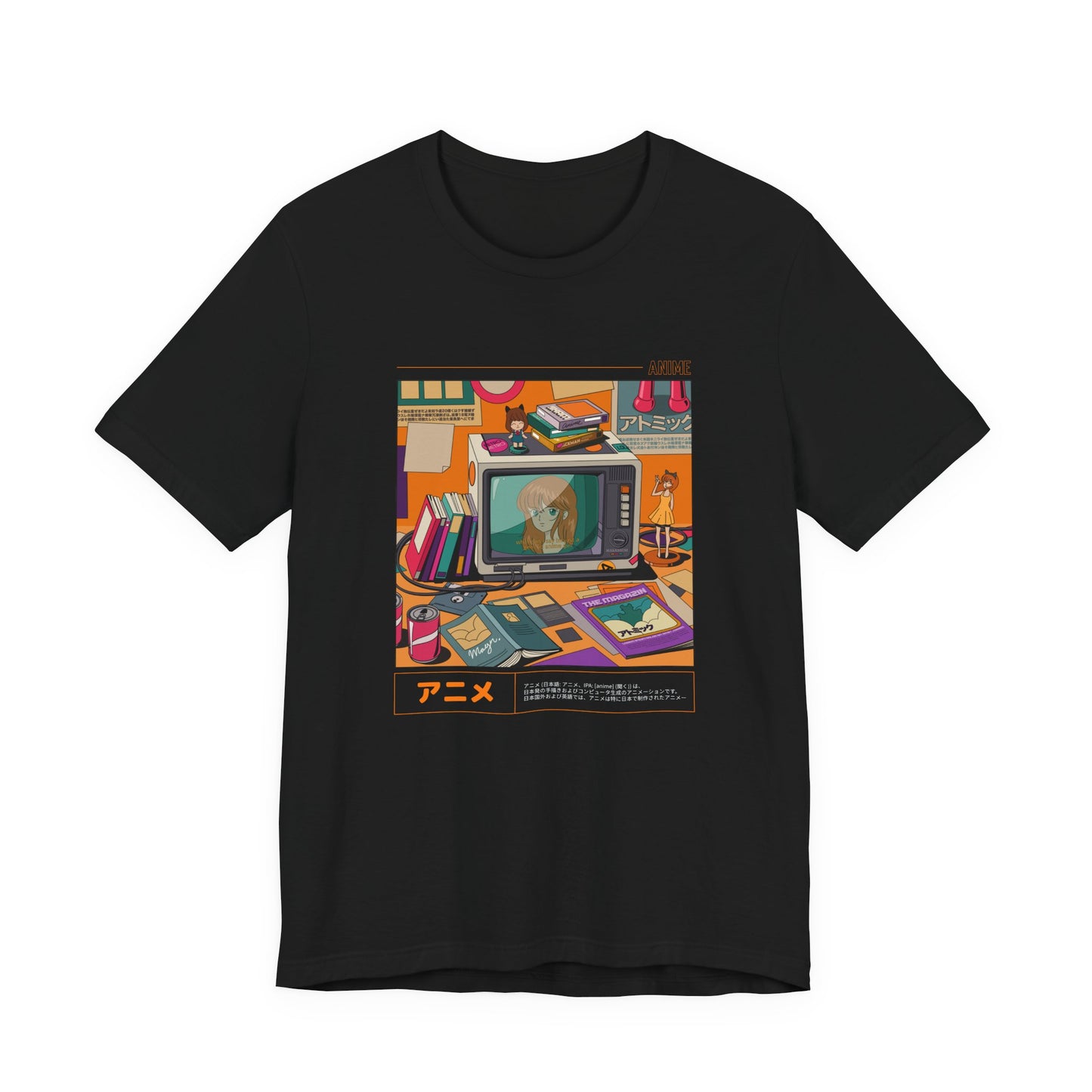 Anime Den retro anime room soft Bella Canvas unisex tee