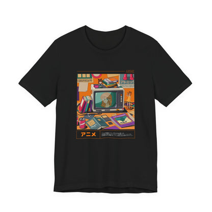 Anime Den retro anime room soft Bella Canvas unisex tee