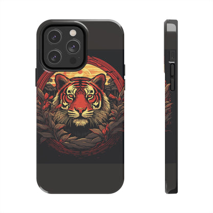 Tiger Wreath Tough Phone Case