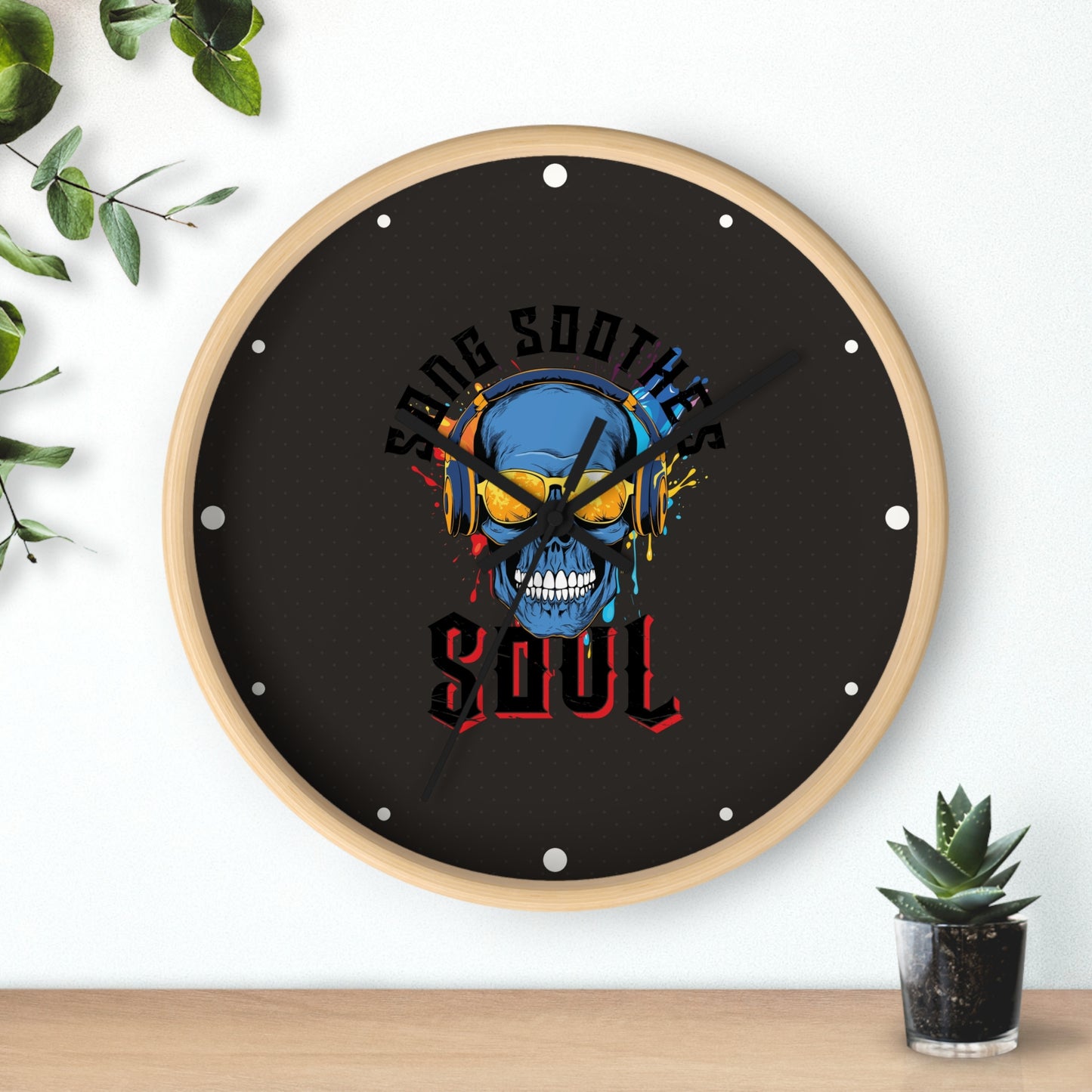 Song Soothes the Soul Wall Clock