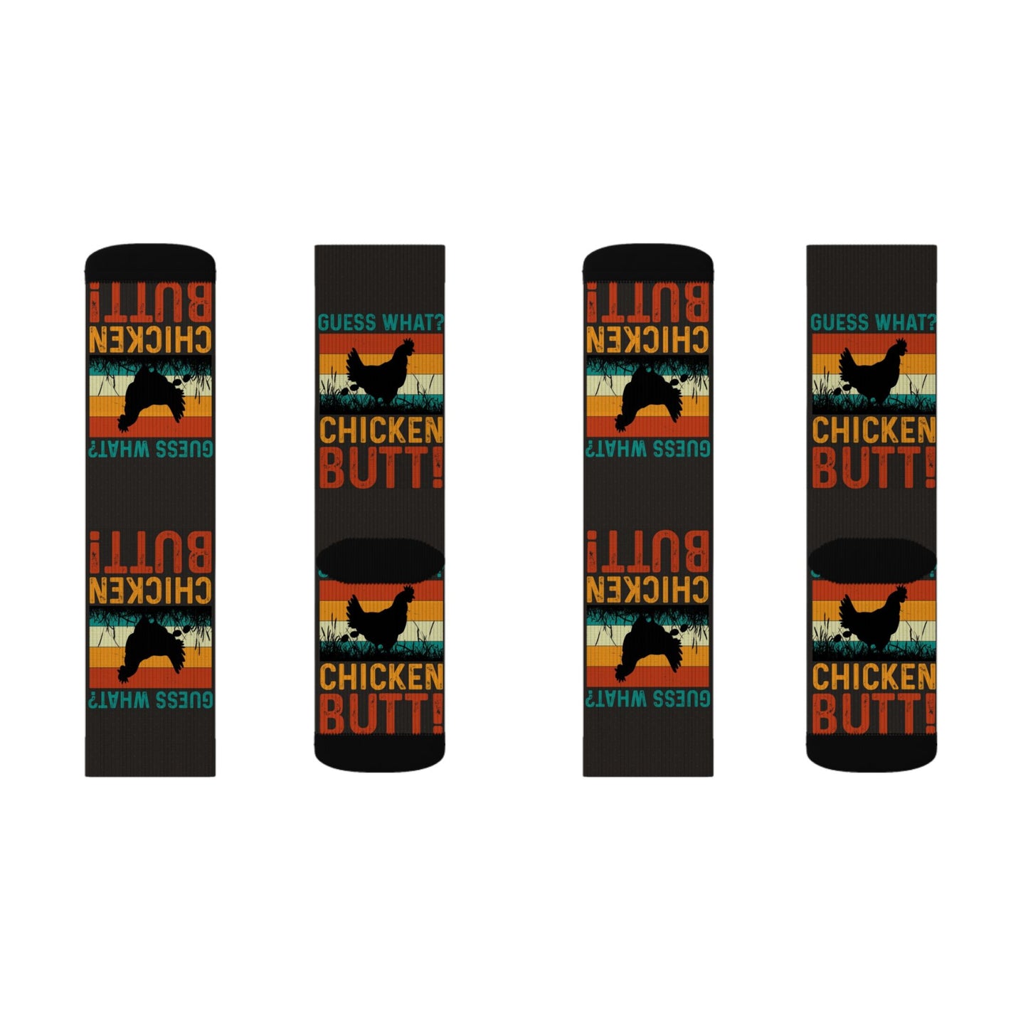 Guess What? Chicken Butt! Crew Socks